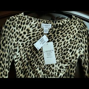 CARMEN MARC VALVO DRESSES. XS NEW WITH TAGS PRINT!